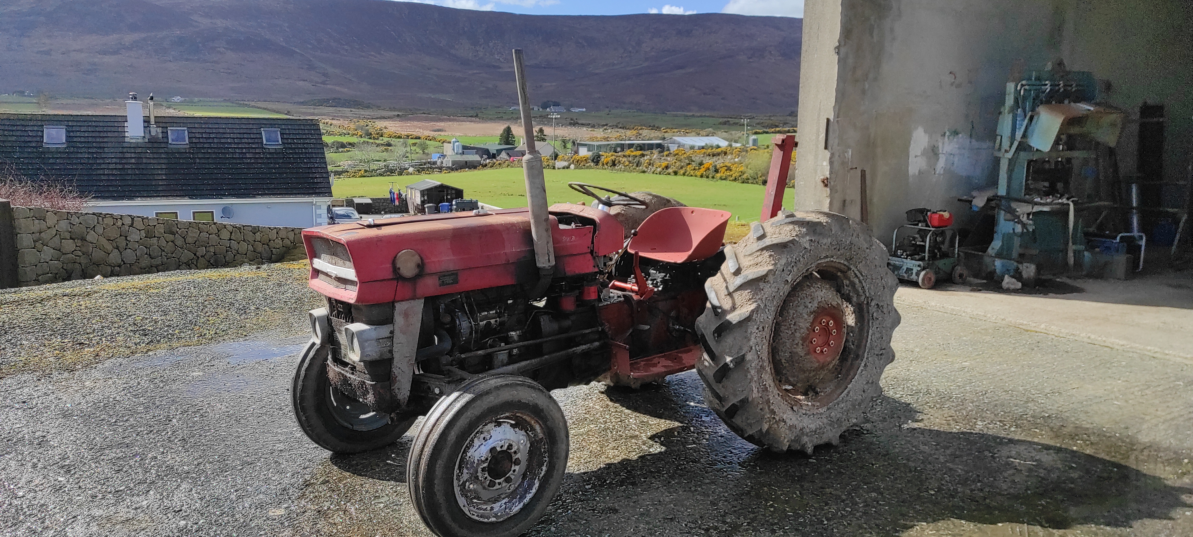 Tractor before restoration